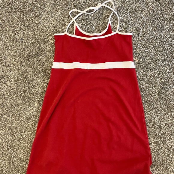 brandy melville red lillian dress Brandy Melville | Dresses | Brandy Melville Navy Blue W Red Lillian Dress